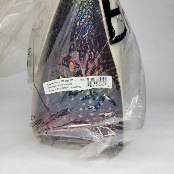 BRAHMIN Small Ashlee Technicolor Rainbow Melbourne Satchel Leather NWT - Picture 15 of 15